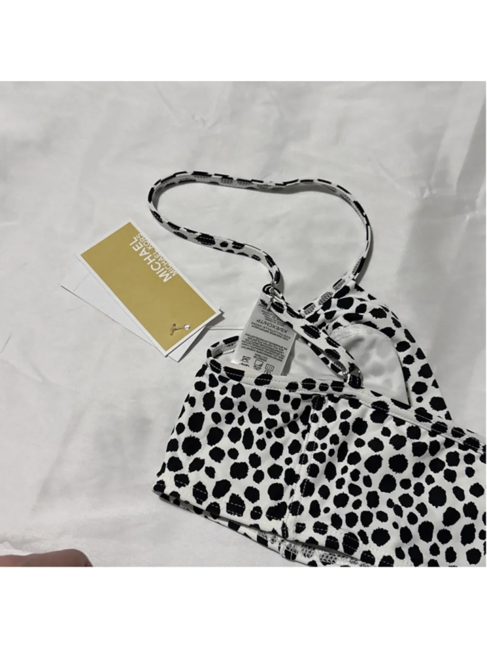 $86 Michael Kors Women's Underwire Swimsuit Bikini Top White XSmall
